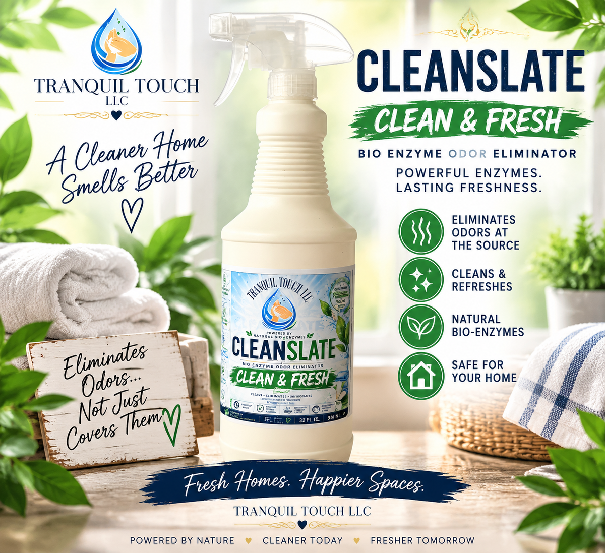 Cleanslate Bio Multi-Enzyme Odor Killer 💚