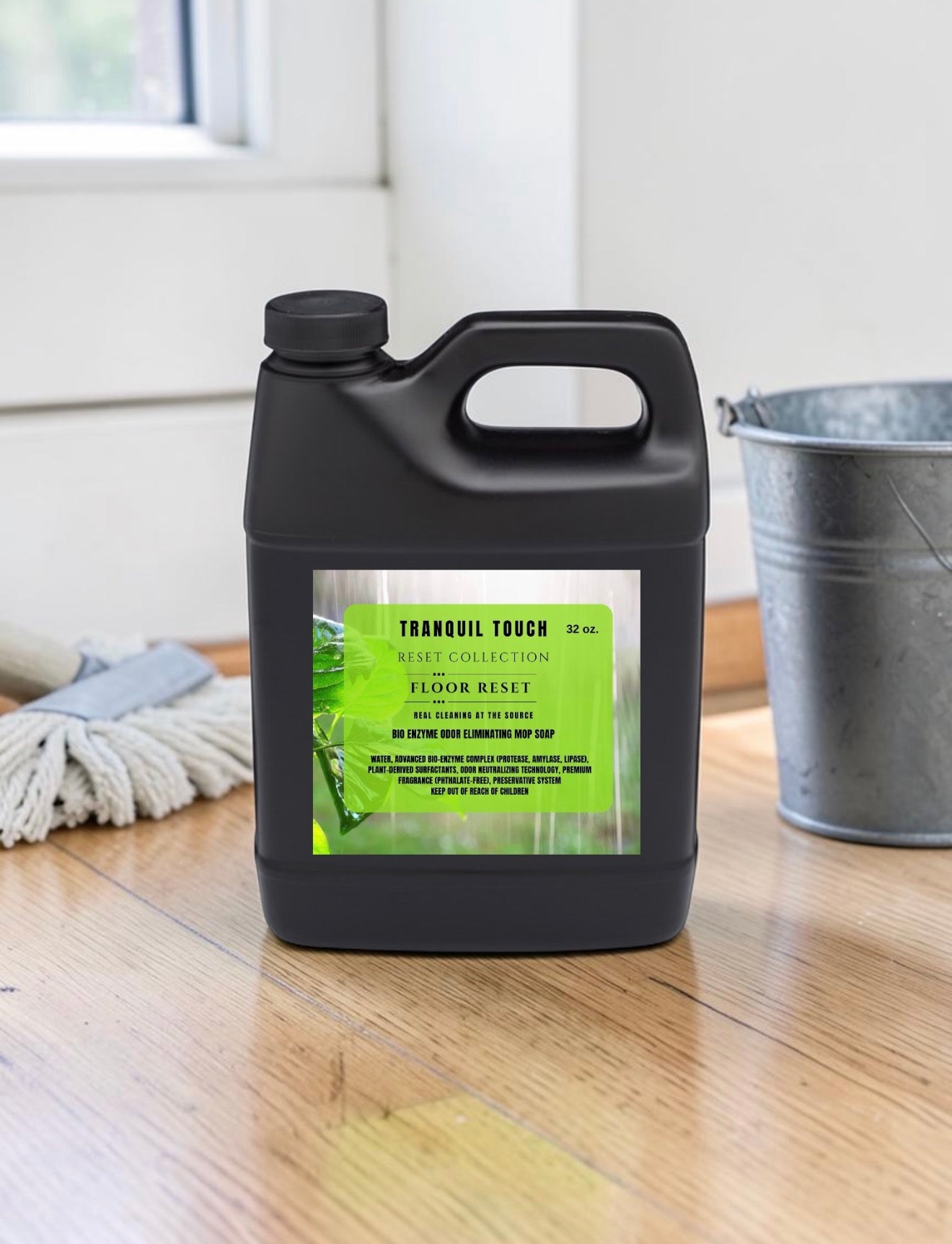 Floor Reset Bio Enzyme Odor Eliminating Mop Soap | Pet Odor Neutralizer | Deep Cleaning Concentrate | Safe for Sealed Hard Floors | 32 oz