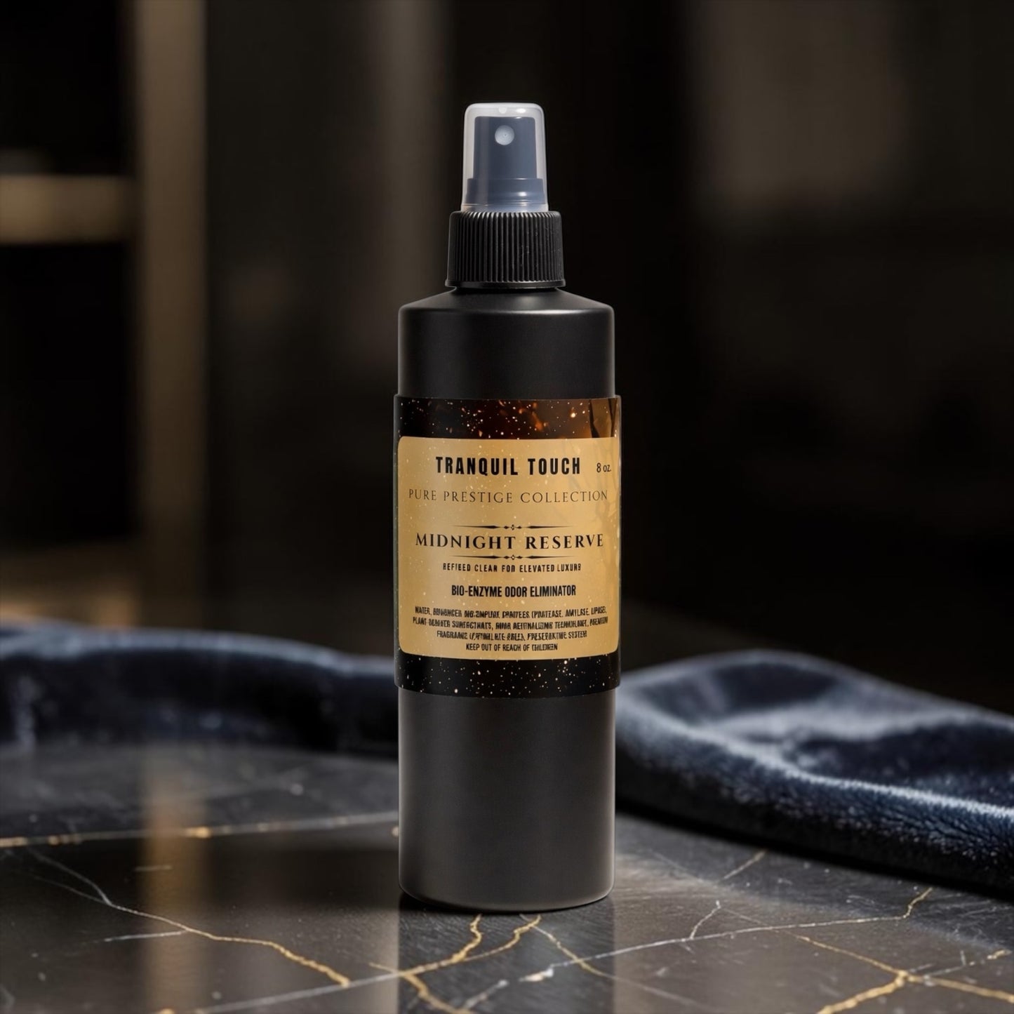 Tranquil Touch Prestige Bio-Enzyme Odor Eliminator Spray – Luxury Fine Mist (8 oz