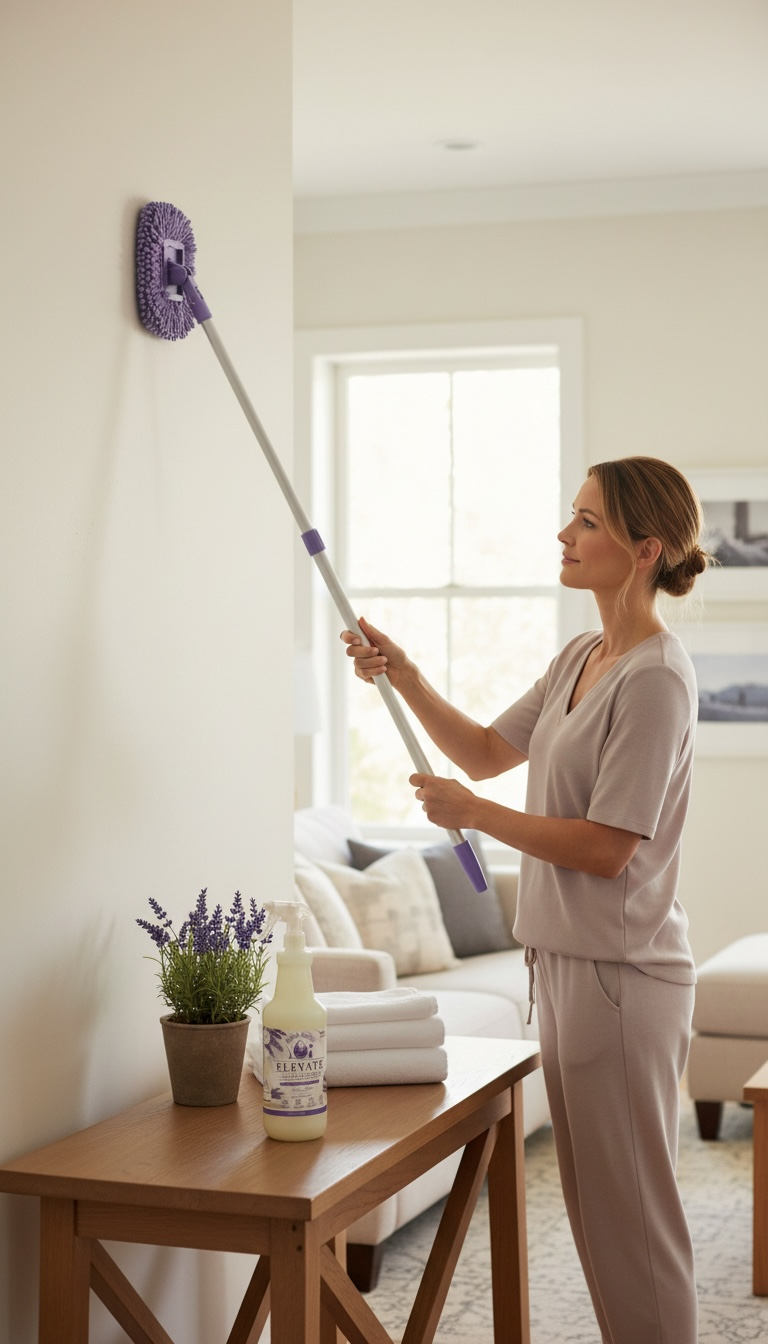 Elevate Wall Cleaner Spray – Streak-Free, Safe for Kids & Pets | 32 oz by Tranquil Touch 🧼