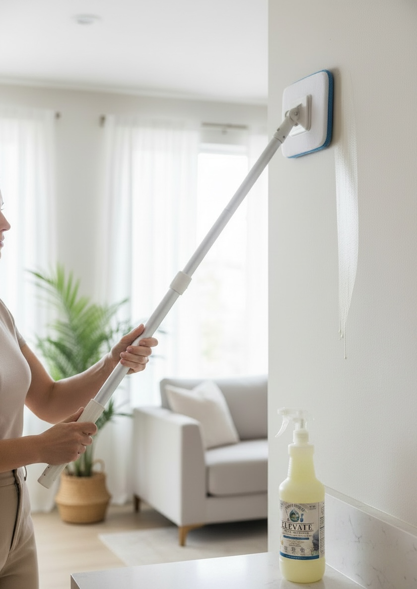 Elevate Wall Cleaner Spray – Streak-Free, Safe for Kids & Pets | 32 oz by Tranquil Touch 🧼