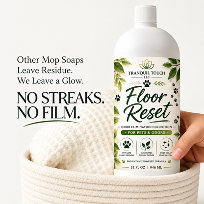 Floor Reset Bio Enzyme Odor Eliminating Mop Soap | Pet Odor Neutralizer | Deep Cleaning Concentrate | Safe for Sealed Hard Floors | 32 oz