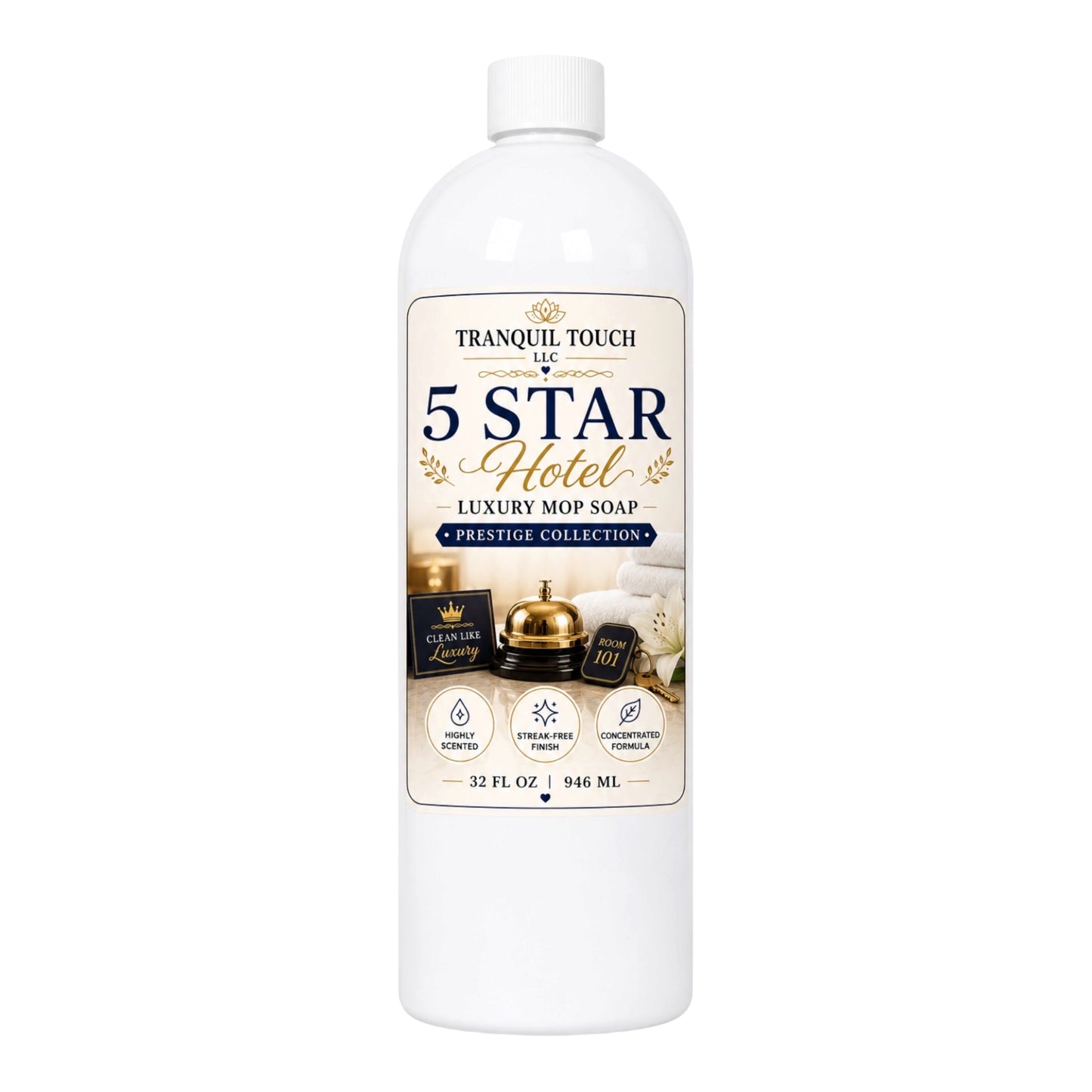 Tranquil Touch Prestige Mop Soap Collection – 5 Star Hotel Luxury Floor Cleaner