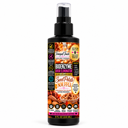 Tranquil Touch Luxury Bioenzyme Odor Eliminator – Multi-Surface Deodorizer for Floors, Fabrics, Pet Areas & More, 8 oz