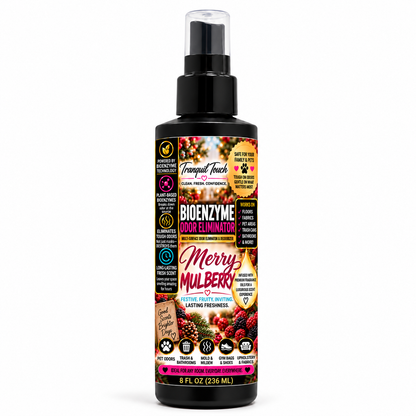 Tranquil Touch Luxury Bioenzyme Odor Eliminator – Multi-Surface Deodorizer for Floors, Fabrics, Pet Areas & More, 8 oz