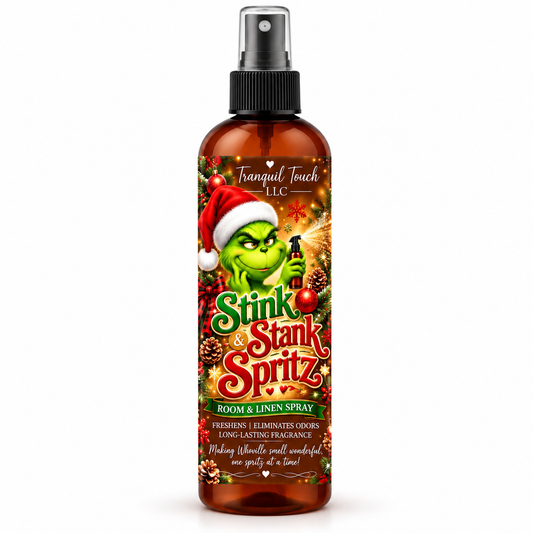 Tranquil Touch Room & Linen Spray – Long-Lasting Home Fragrance Mist, Multiple Scents, Holiday Home