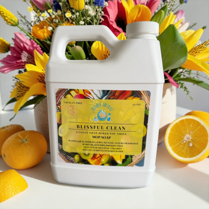 Blissful Clean Non– Toxic Sweet Citrus & Soft Florals Mop soap🌼
