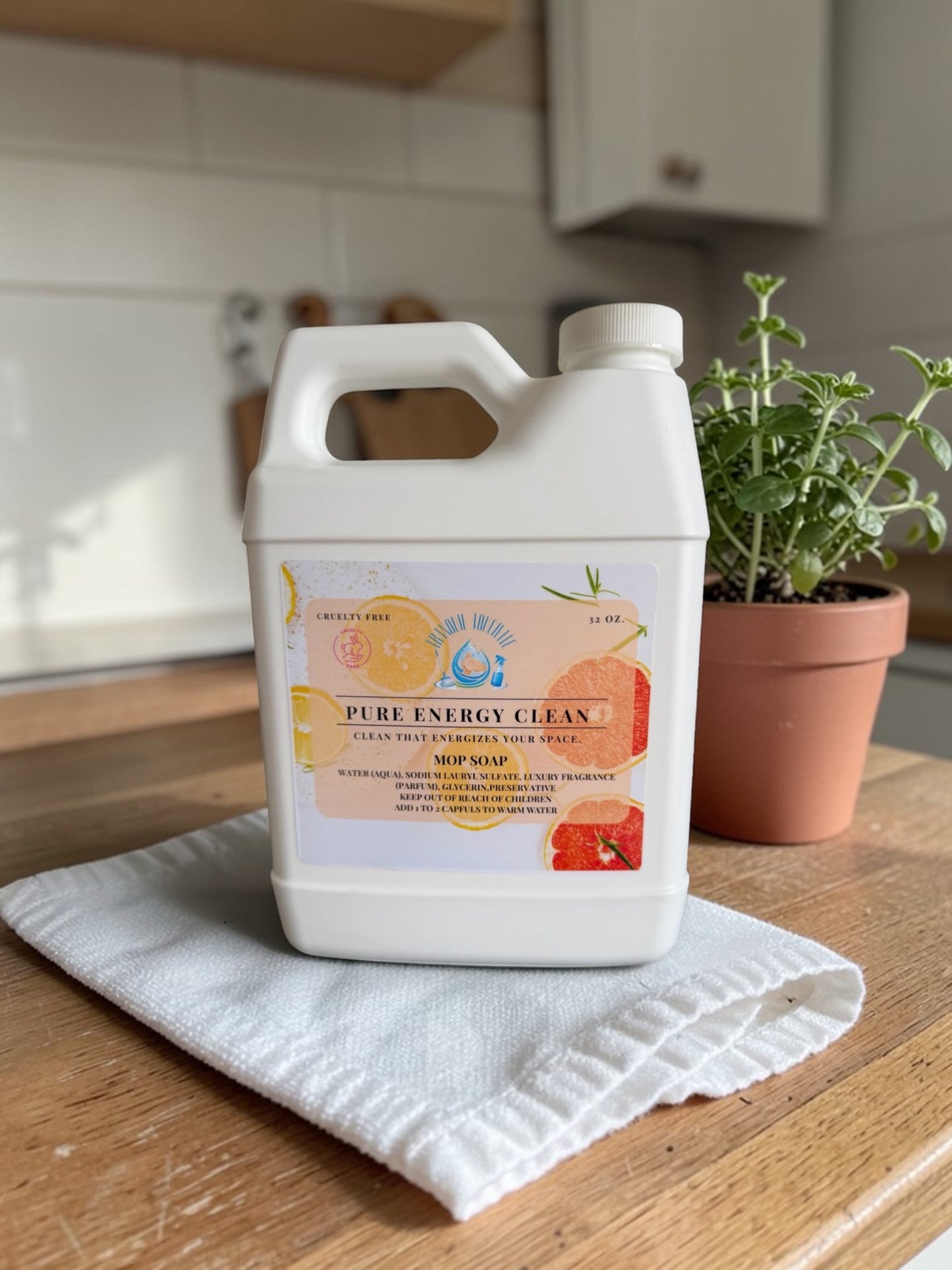 Pure Energy Clean Non–Toxic Bright Citrus Mop Soap🍋