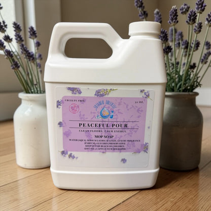 Peaceful Pour – Lavender Vanilla Non-Toxic Calming Mop Soap 🪻