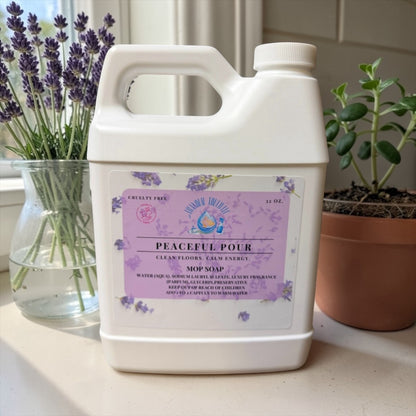 Peaceful Pour – Lavender Vanilla Non-Toxic Calming Mop Soap 🪻