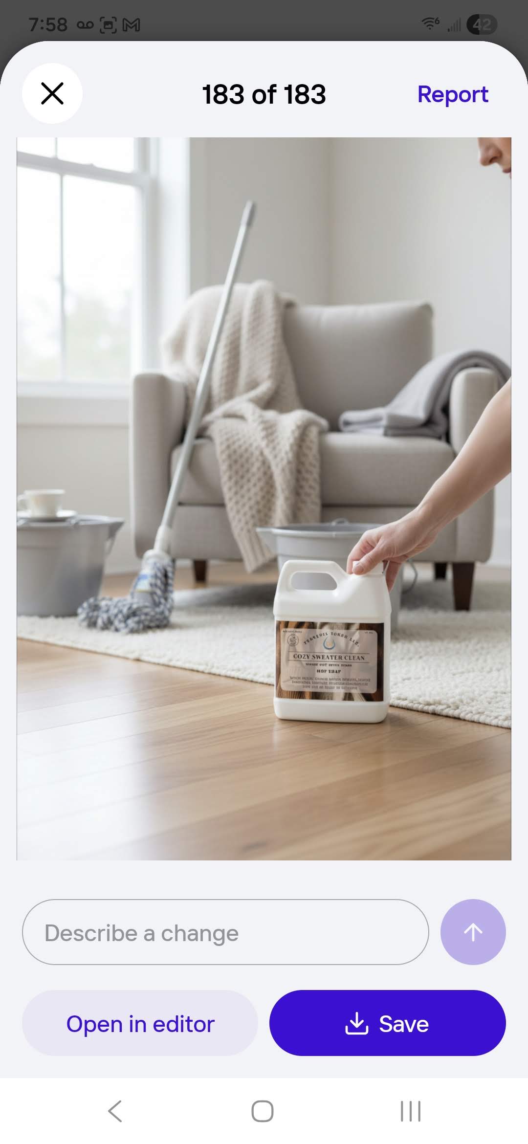 Cozy Sweater Clean Non-Toxic Mop Soap ❄️